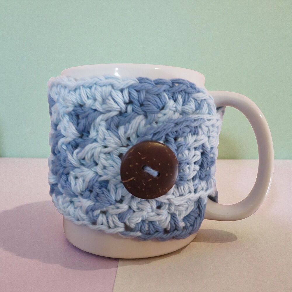 Crocheted Cup Cozy, Handmade Coffee Mug or Tea Warmer